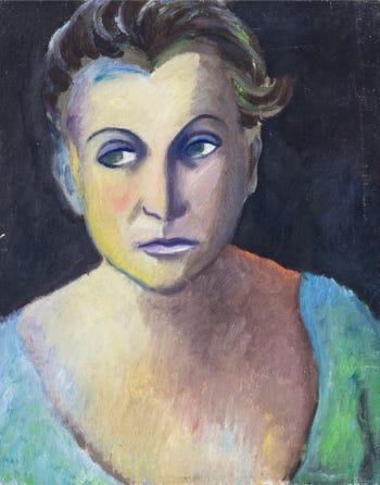 Guido Sacerdoti Ritratto della madre Napoli, 1967 olio su tela, cm 52x42